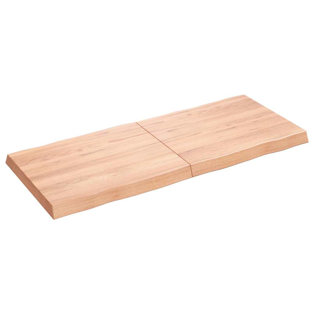 Stalviršis, šviesiai rudas, 120x50x(2-6) cm, medienos masyvas