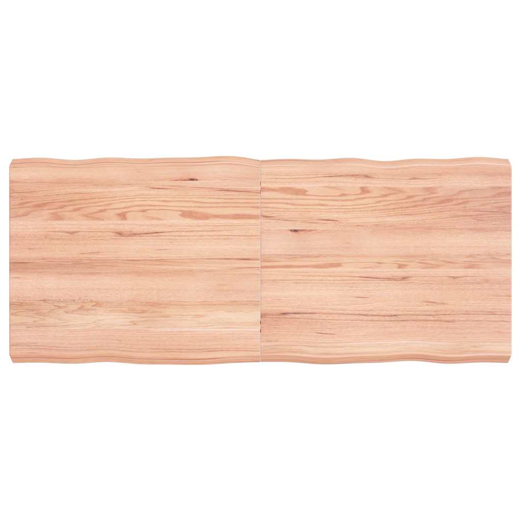 Stalviršis, šviesiai rudas, 120x50x(2-6) cm, medienos masyvas
