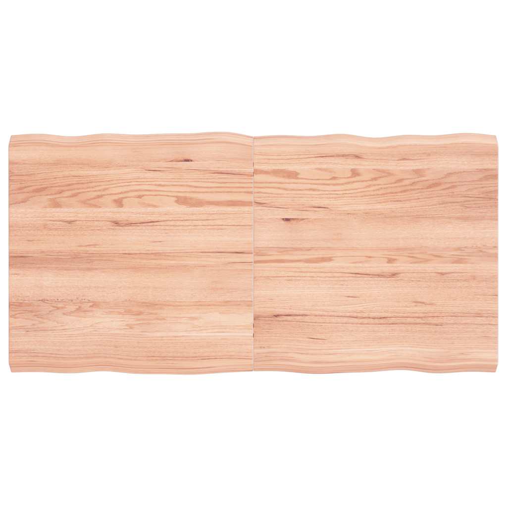 Stalviršis, šviesiai rudas, 120x60x(2-4) cm, medienos masyvas