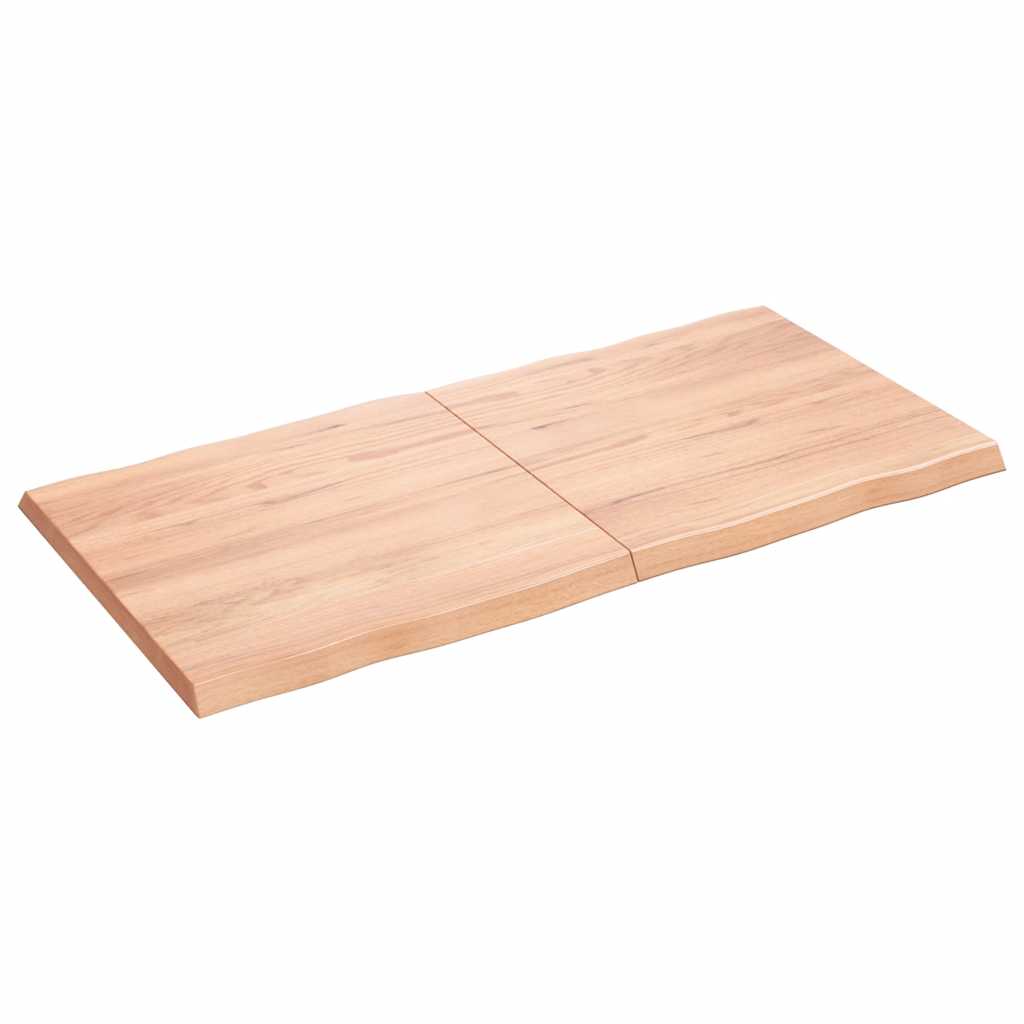 Countertop, light brown, 120x60x(2-4) cm, solid wood
