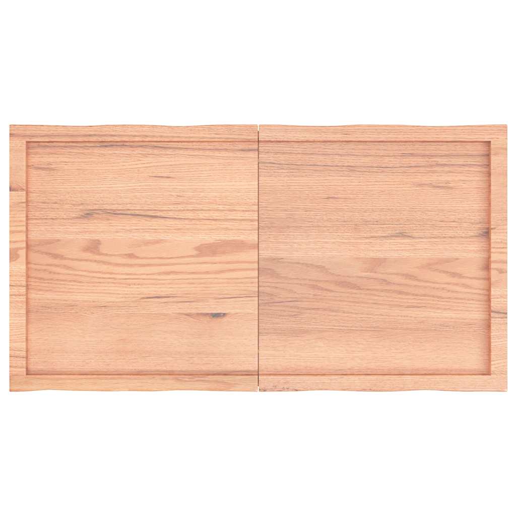 Countertop, light brown, 120x60x(2-4) cm, solid wood