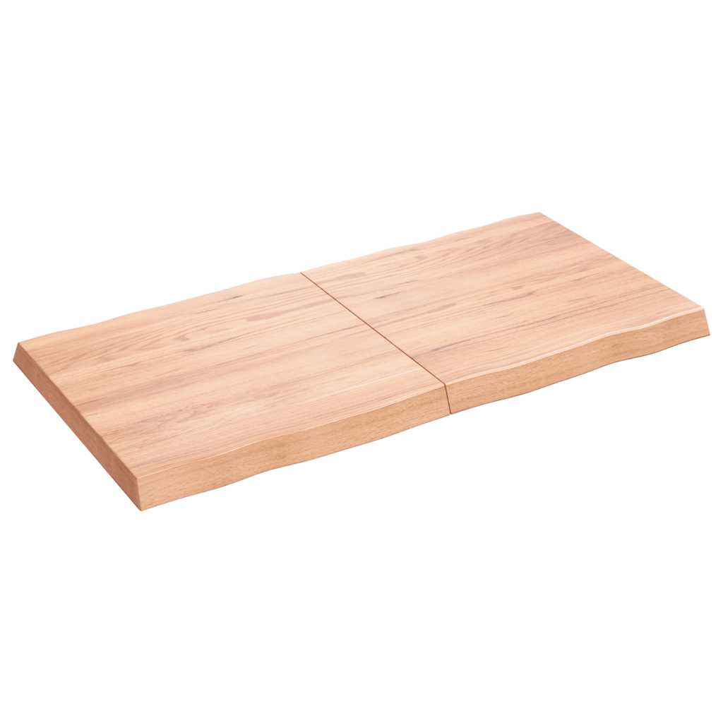 Stalviršis, šviesiai rudas, 120x60x(2-6) cm, medienos masyvas