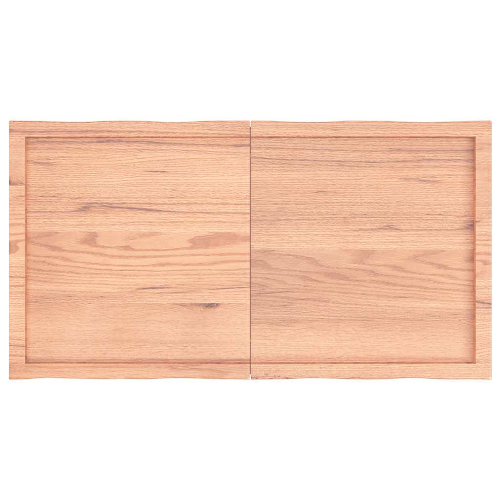 Stalviršis, šviesiai rudas, 120x60x(2-6) cm, medienos masyvas