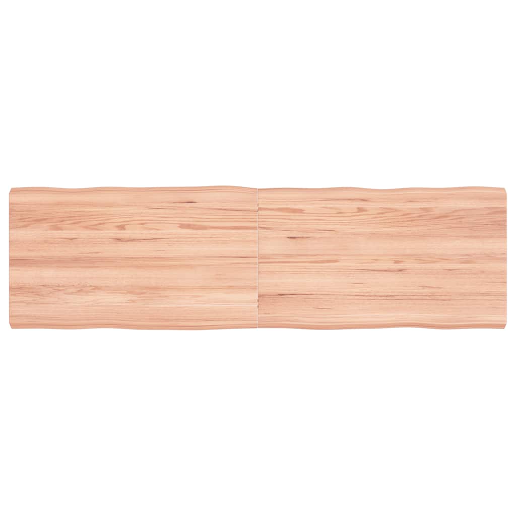 Stalviršis, šviesiai rudas, 140x40x(2-4) cm, medienos masyvas