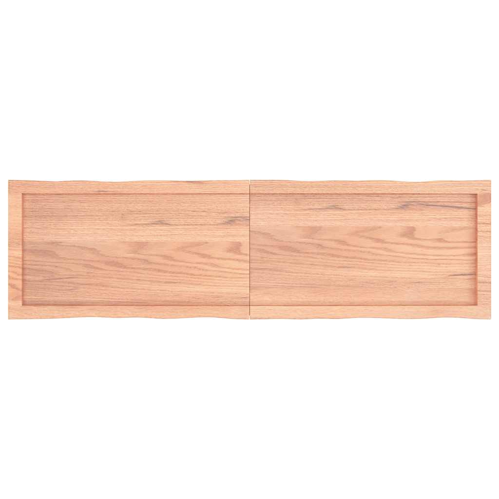 Stalviršis, šviesiai rudas, 140x40x(2-4) cm, medienos masyvas