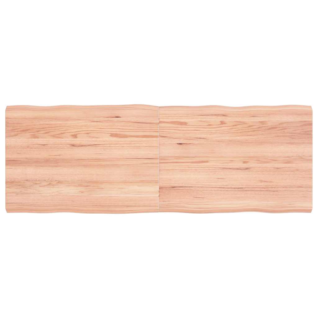 Stalviršis, šviesiai rudas, 140x50x(2-4) cm, medienos masyvas