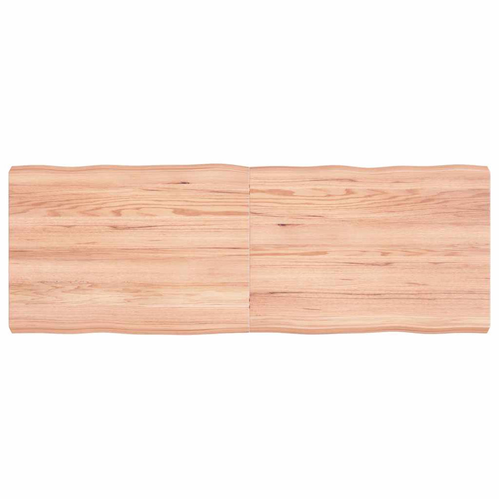 Stalviršis, šviesiai rudas, 140x50x(2-6) cm, medienos masyvas
