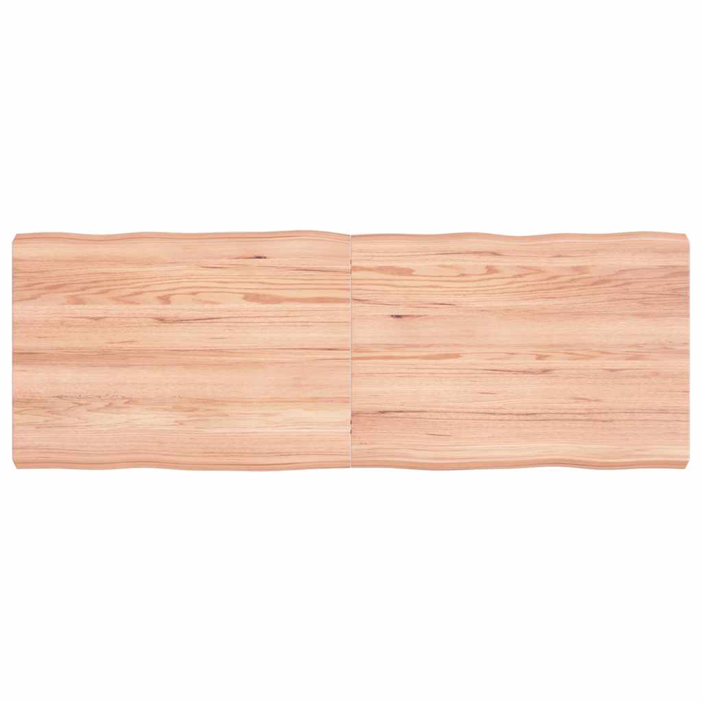 Stalviršis, šviesiai rudas, 140x50x(2-6) cm, medienos masyvas