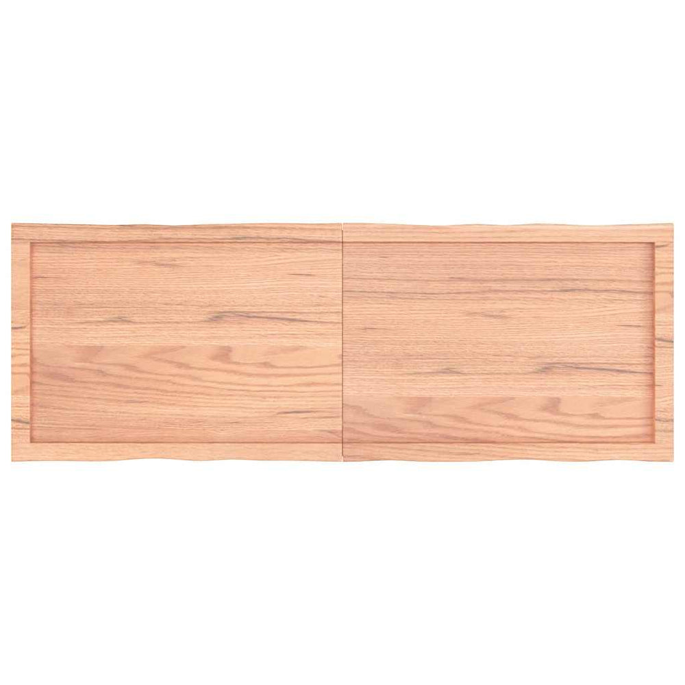 Stalviršis, šviesiai rudas, 140x50x(2-6) cm, medienos masyvas