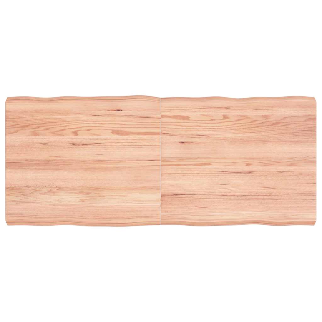 Stalviršis, šviesiai rudas, 140x60x(2-6) cm, medienos masyvas