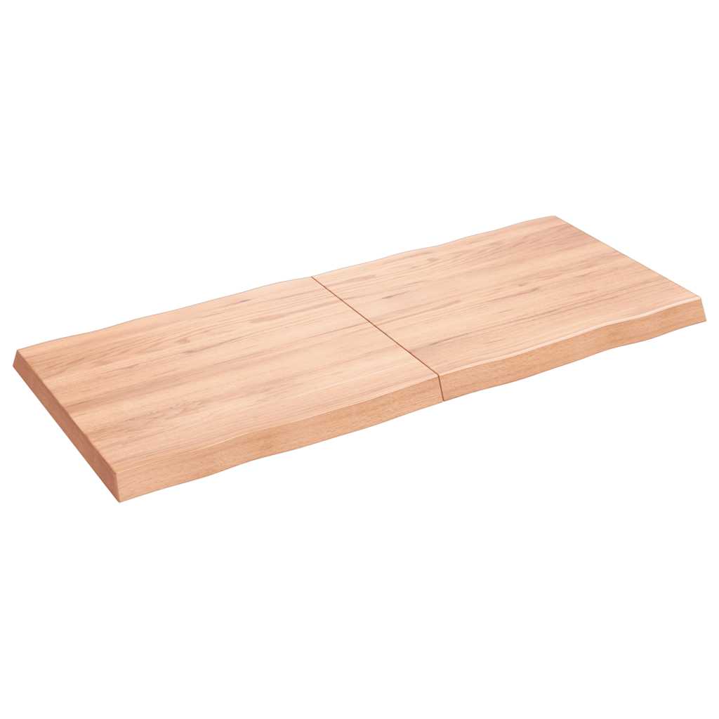 Stalviršis, šviesiai rudas, 140x60x(2-6) cm, medienos masyvas