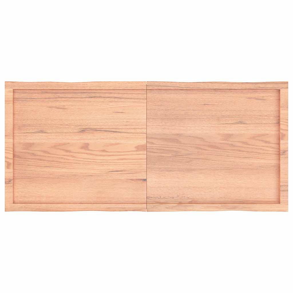 Stalviršis, šviesiai rudas, 140x60x(2-6) cm, medienos masyvas