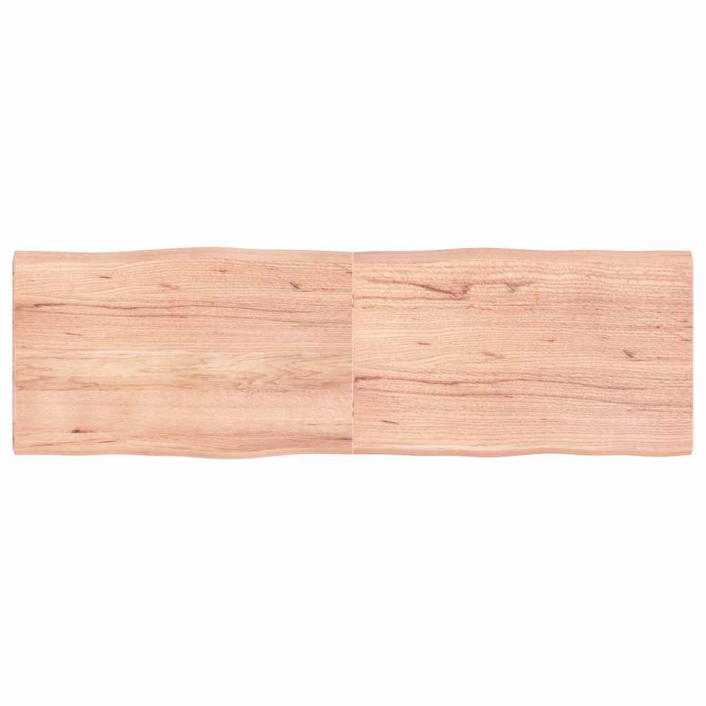Countertop, light brown, 160x50x(2-4) cm, solid wood