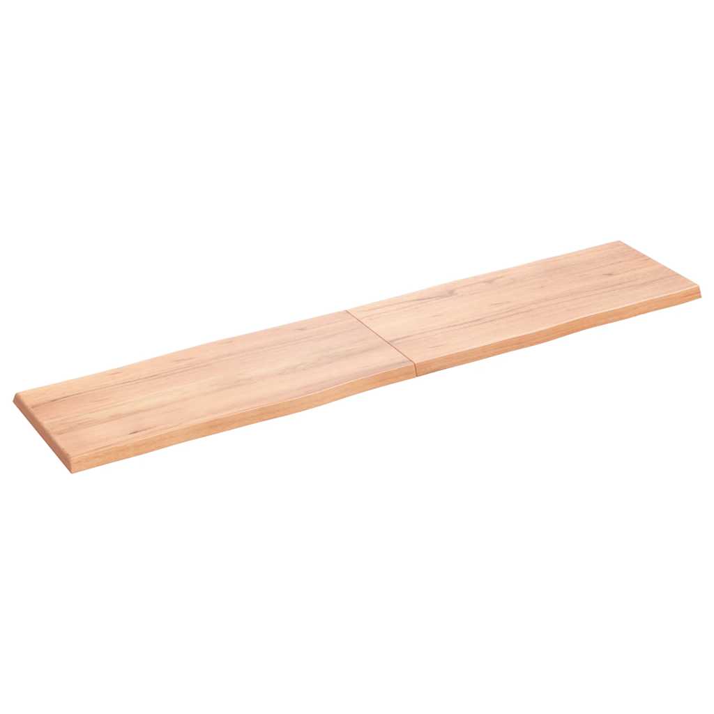 Stalviršis, šviesiai rudas, 180x40x(2-4) cm, medienos masyvas