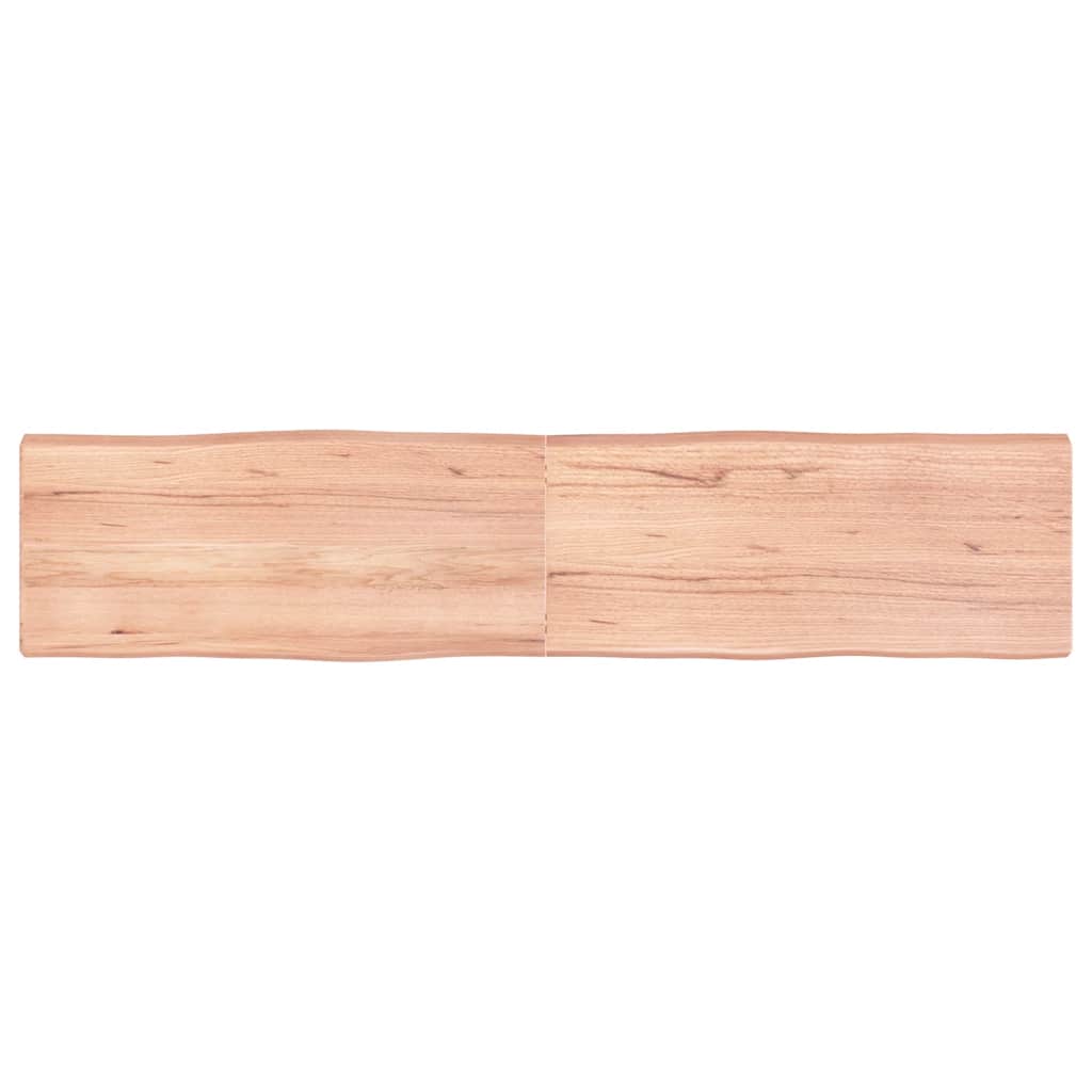 Stalviršis, šviesiai rudas, 180x40x(2-6) cm, medienos masyvas