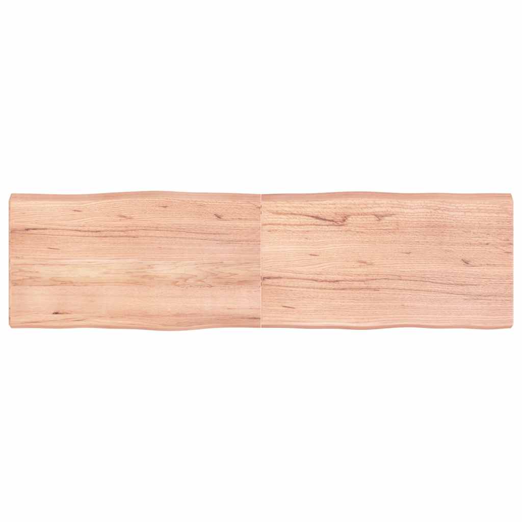 Worktop, light brown, 180x50x(2-6) cm, solid wood