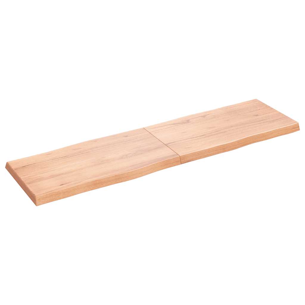 Stalviršis, šviesiai rudas, 180x50x(2-6) cm, medienos masyvas