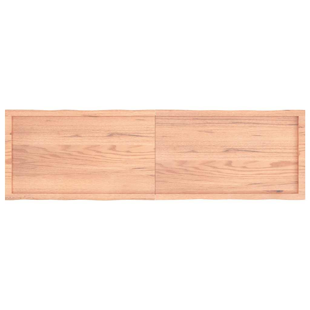 Worktop, light brown, 180x50x(2-6) cm, solid wood