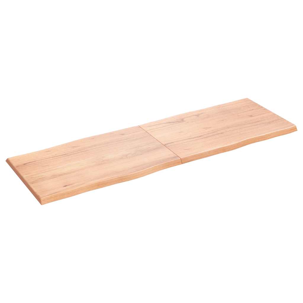 Stalviršis, šviesiai rudas, 180x60x(2-4) cm, medienos masyvas