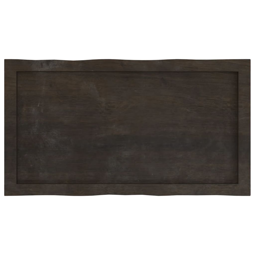 Stalviršis, tamsiai ruda, 80x40x(2-4) cm, medienos masyvas