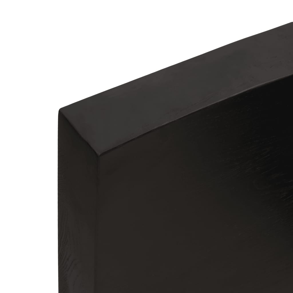 Stalviršis, tamsiai ruda, 80x40x(2-6) cm, medienos masyvas