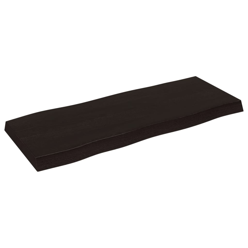 Virsma, tumši brūna, 100x40x(2-6) cm, masīvkoks