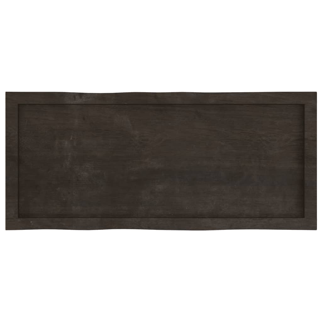 Virsma, tumši brūna, 100x40x(2-6) cm, masīvkoks