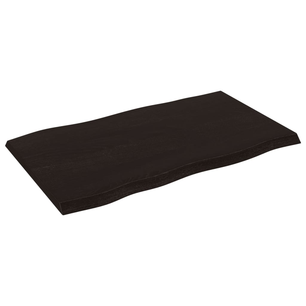 Stalviršis, tamsiai ruda, 100x60x(2-4) cm, medienos masyvas