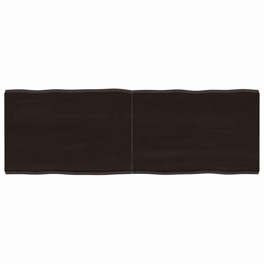Stalviršis, tamsiai ruda, 120x40x(2-4) cm, medienos masyvas