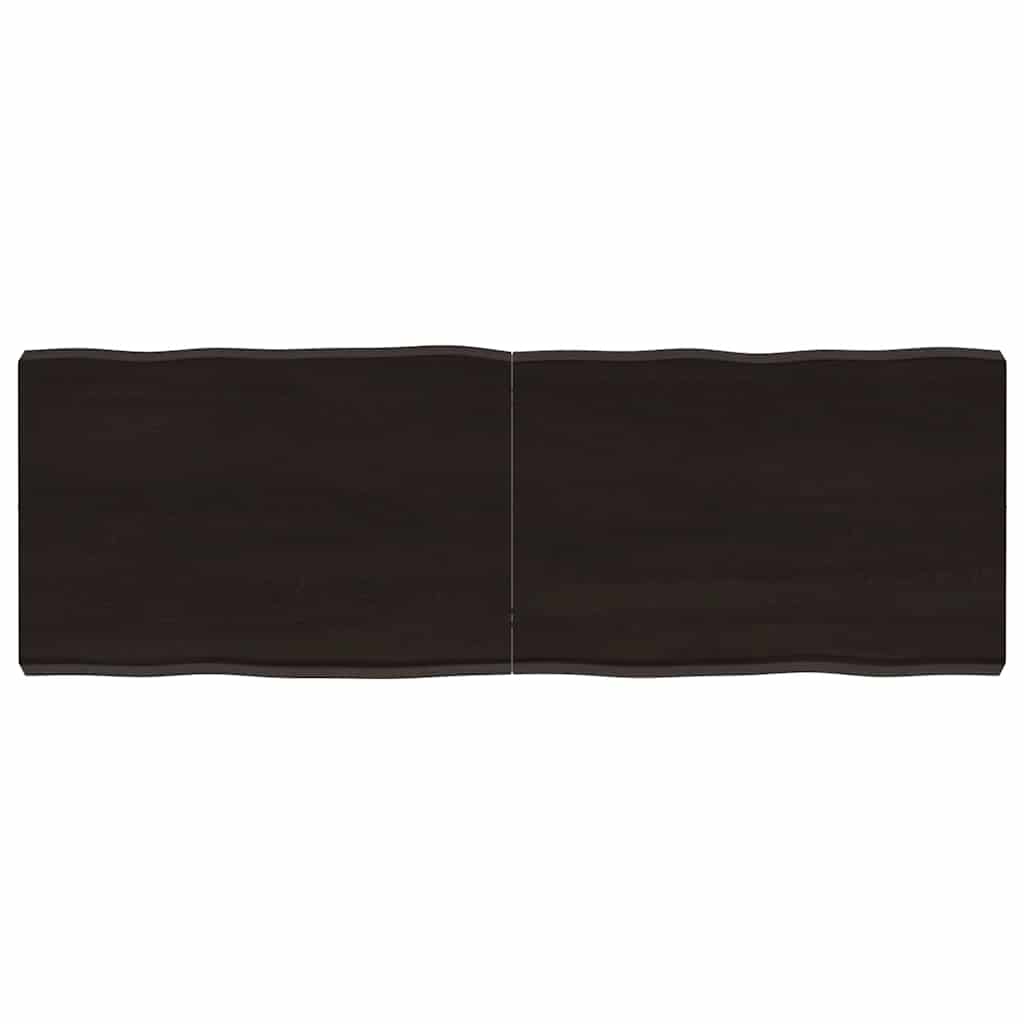 Stalviršis, tamsiai ruda, 120x40x(2-6) cm, medienos masyvas
