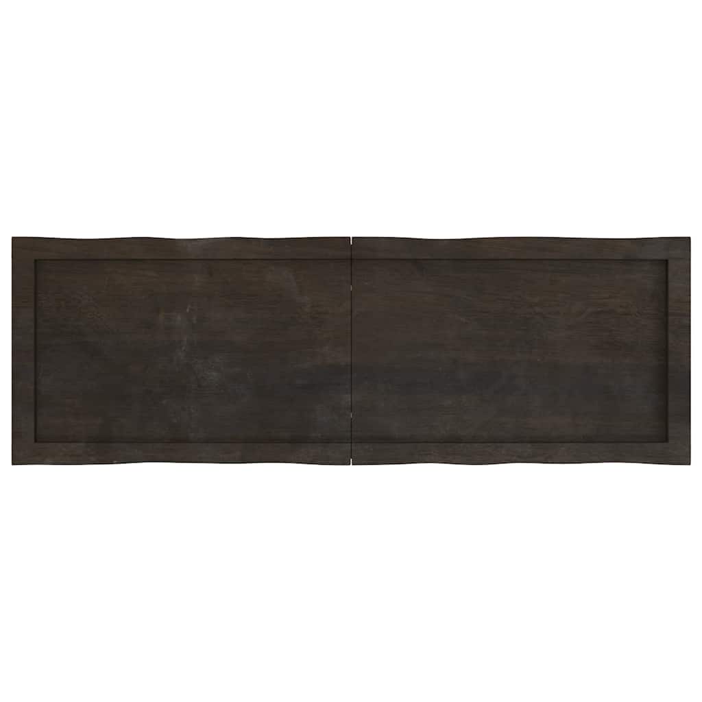 Stalviršis, tamsiai ruda, 120x40x(2-6) cm, medienos masyvas