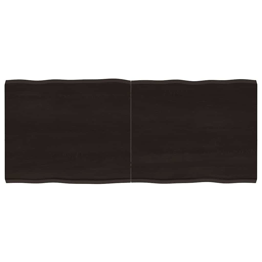 Stalviršis, tamsiai ruda, 120x50x(2-4) cm, medienos masyvas