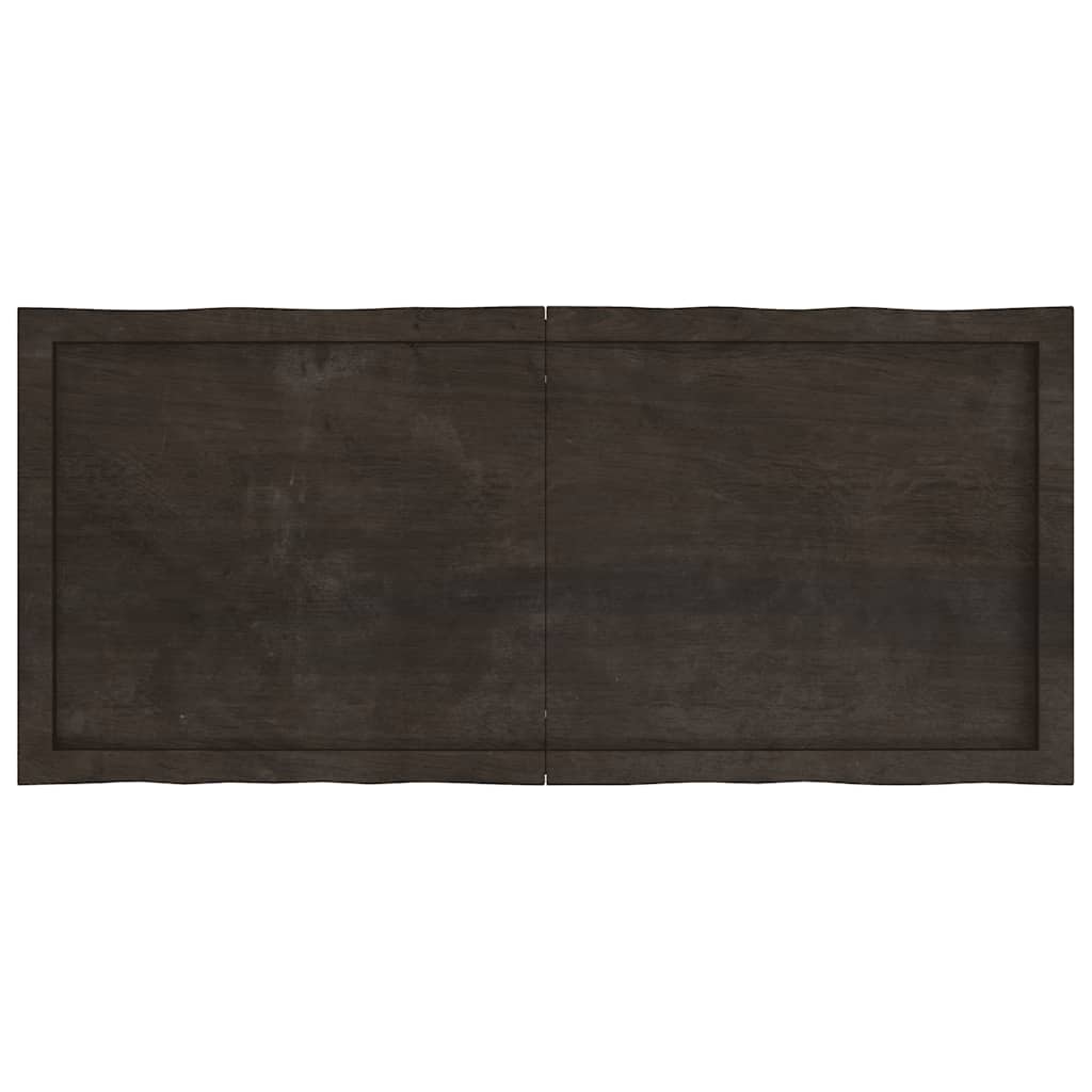 Stalviršis, tamsiai ruda, 120x50x(2-4) cm, medienos masyvas