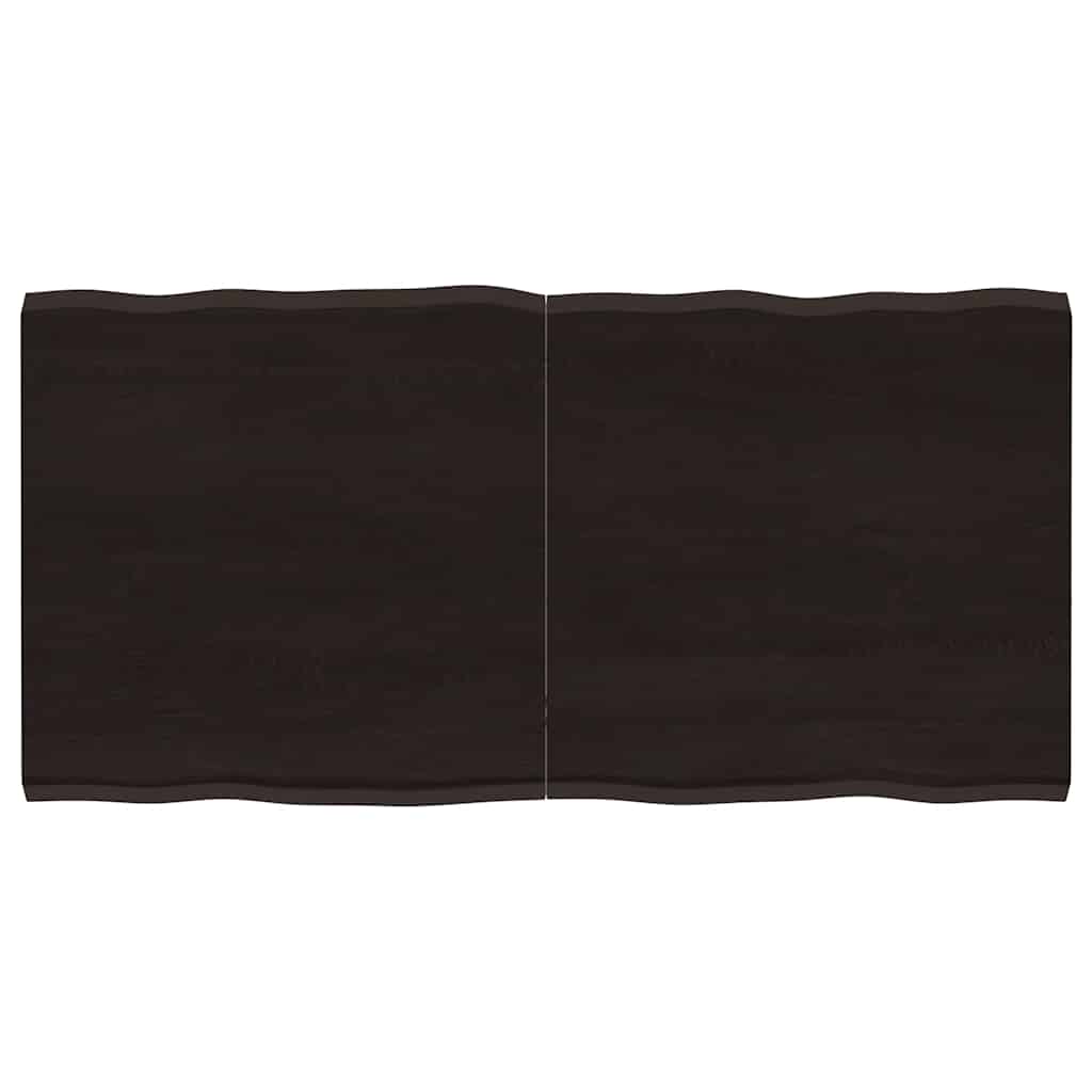 Stalviršis, tamsiai ruda, 120x60x(2-4) cm, medienos masyvas