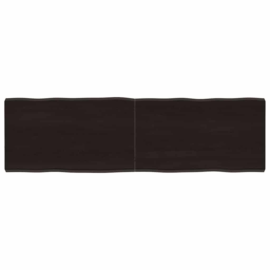 Stalviršis, tamsiai ruda, 140x40x(2-4) cm, medienos masyvas