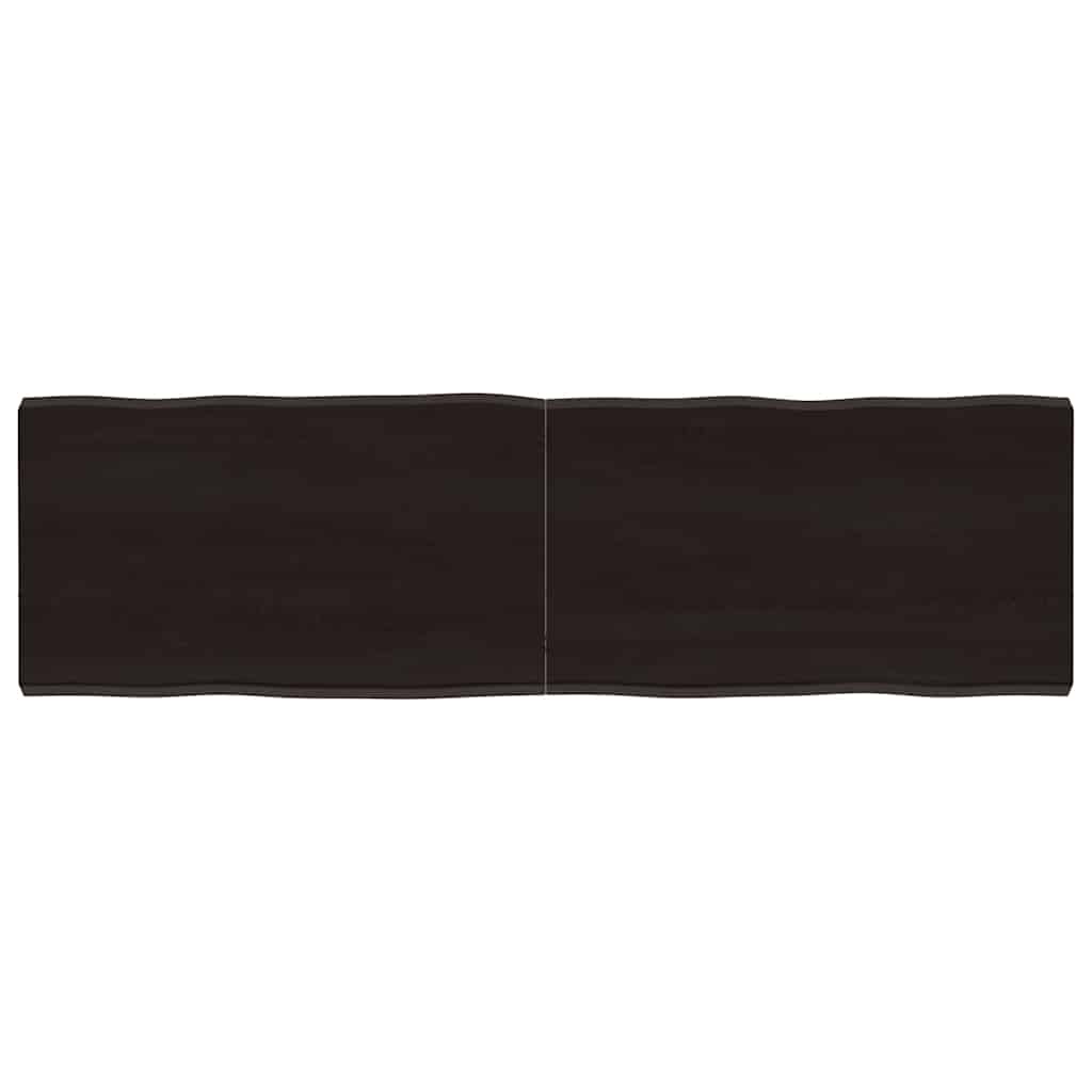 Stalviršis, tamsiai ruda, 140x40x(2-4) cm, medienos masyvas