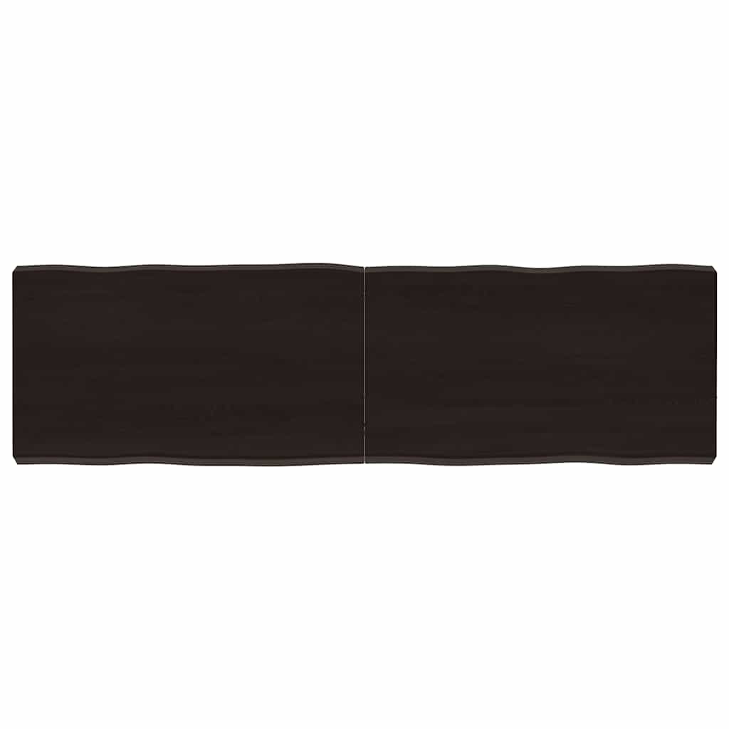 Stalviršis, tamsiai ruda, 140x40x(2-6) cm, medienos masyvas