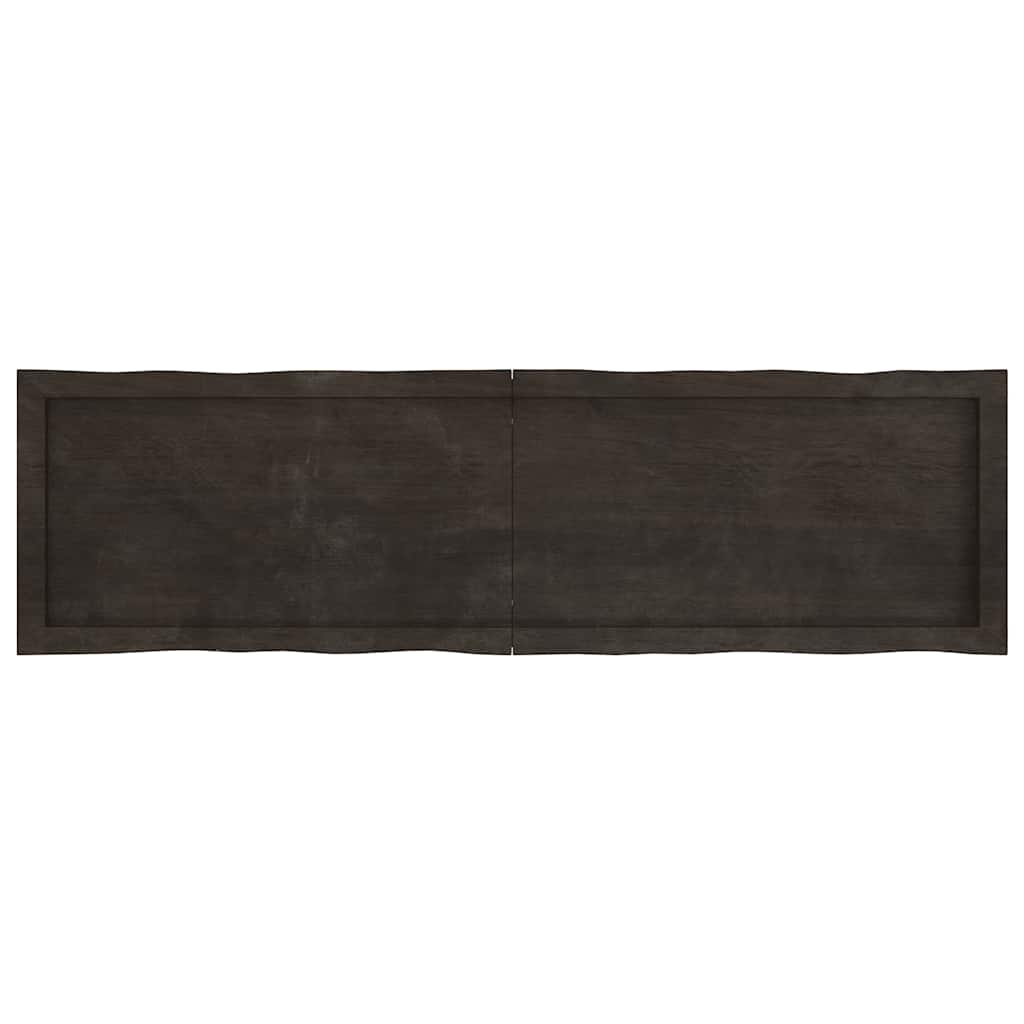 Stalviršis, tamsiai ruda, 140x40x(2-6) cm, medienos masyvas