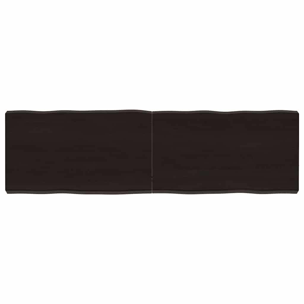 Stalviršis, tamsiai ruda, 140x40x(2-6) cm, medienos masyvas