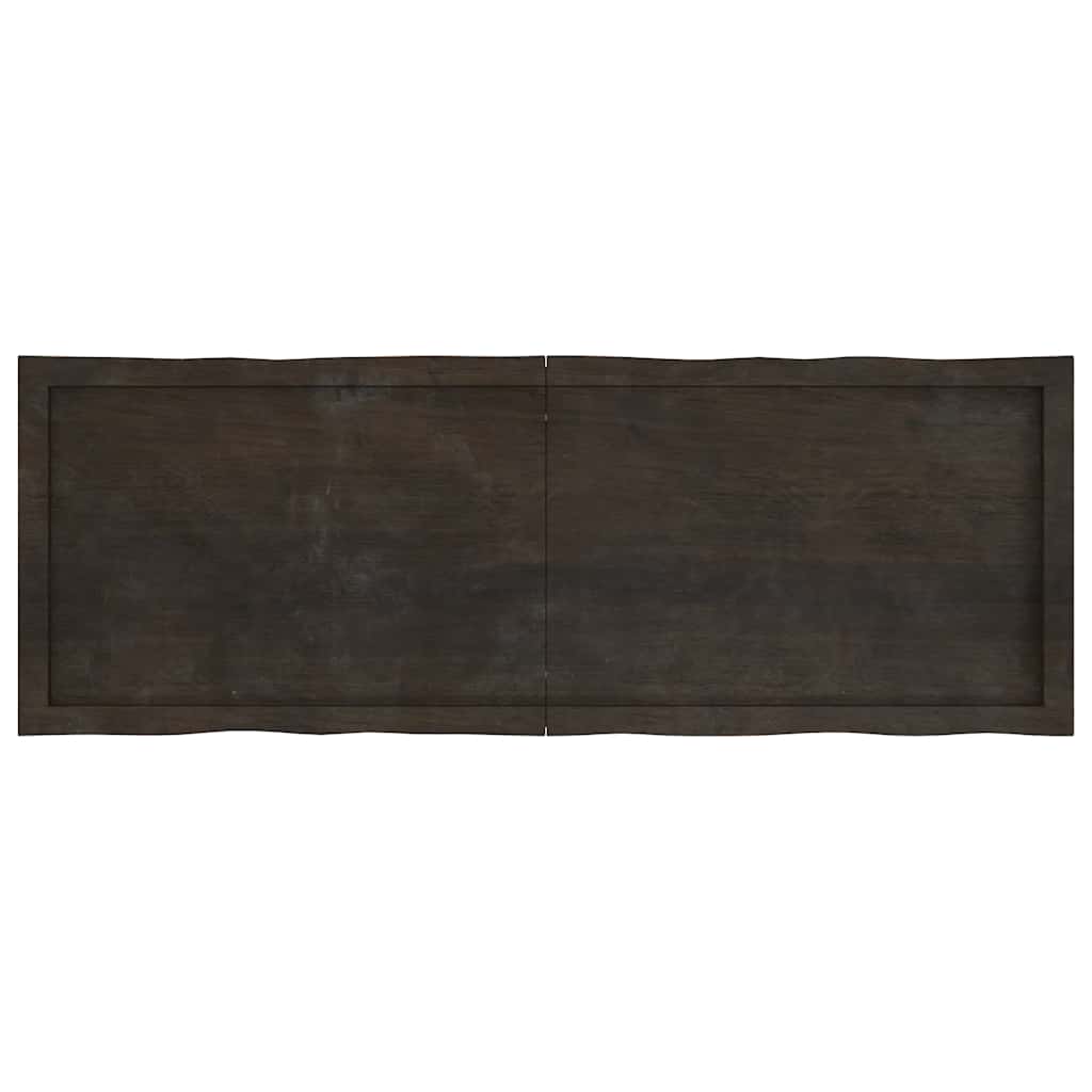 Stalviršis, tamsiai ruda, 140x50x(2-4) cm, medienos masyvas