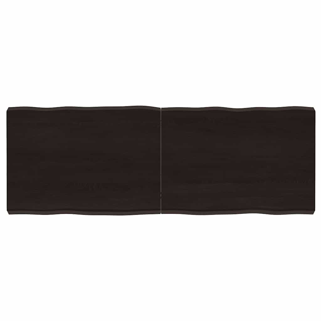 Stalviršis, tamsiai ruda, 140x50x(2-6) cm, medienos masyvas