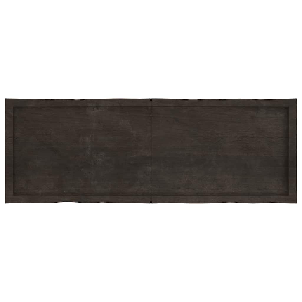 Stalviršis, tamsiai ruda, 140x50x(2-6) cm, medienos masyvas