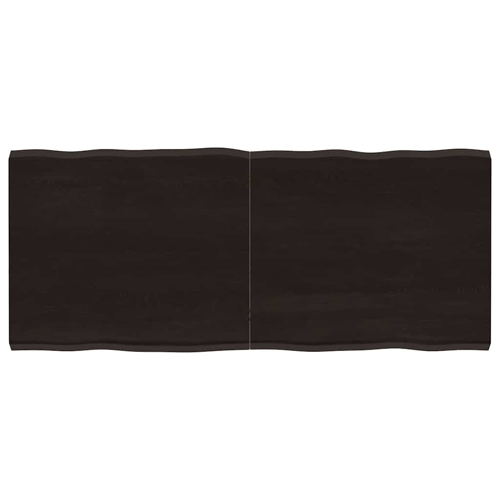 Stalviršis, tamsiai ruda, 140x60x(2-4) cm, medienos masyvas