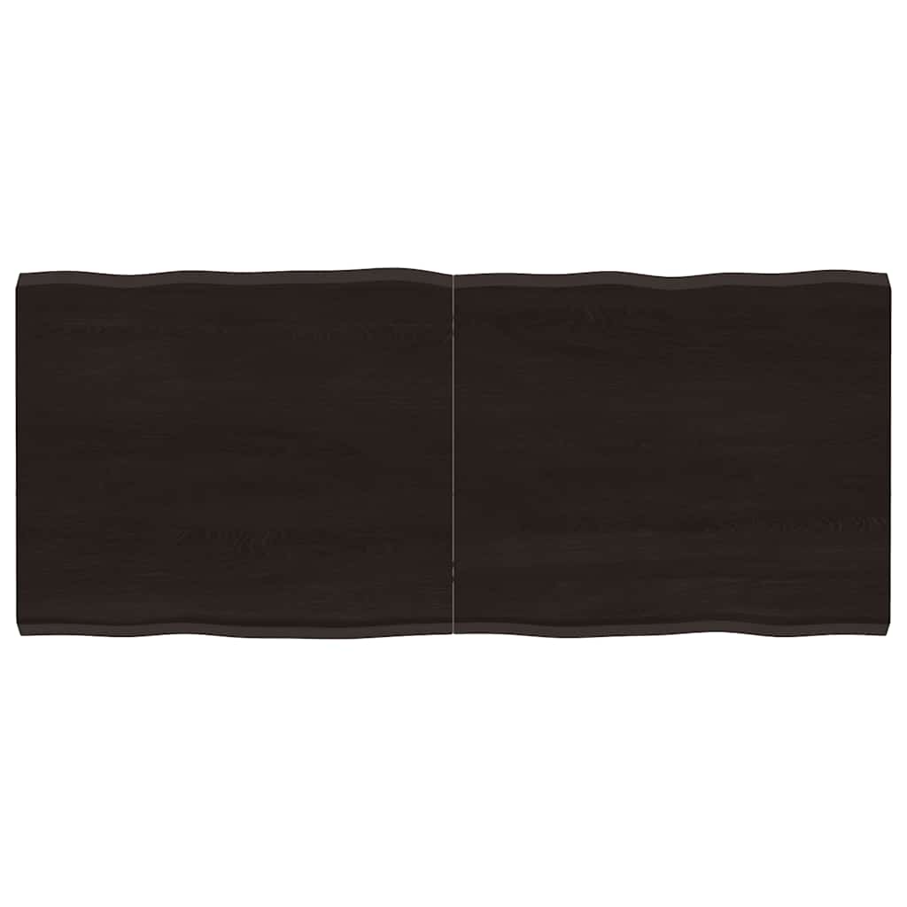 Stalviršis, tamsiai ruda, 140x60x(2-4) cm, medienos masyvas