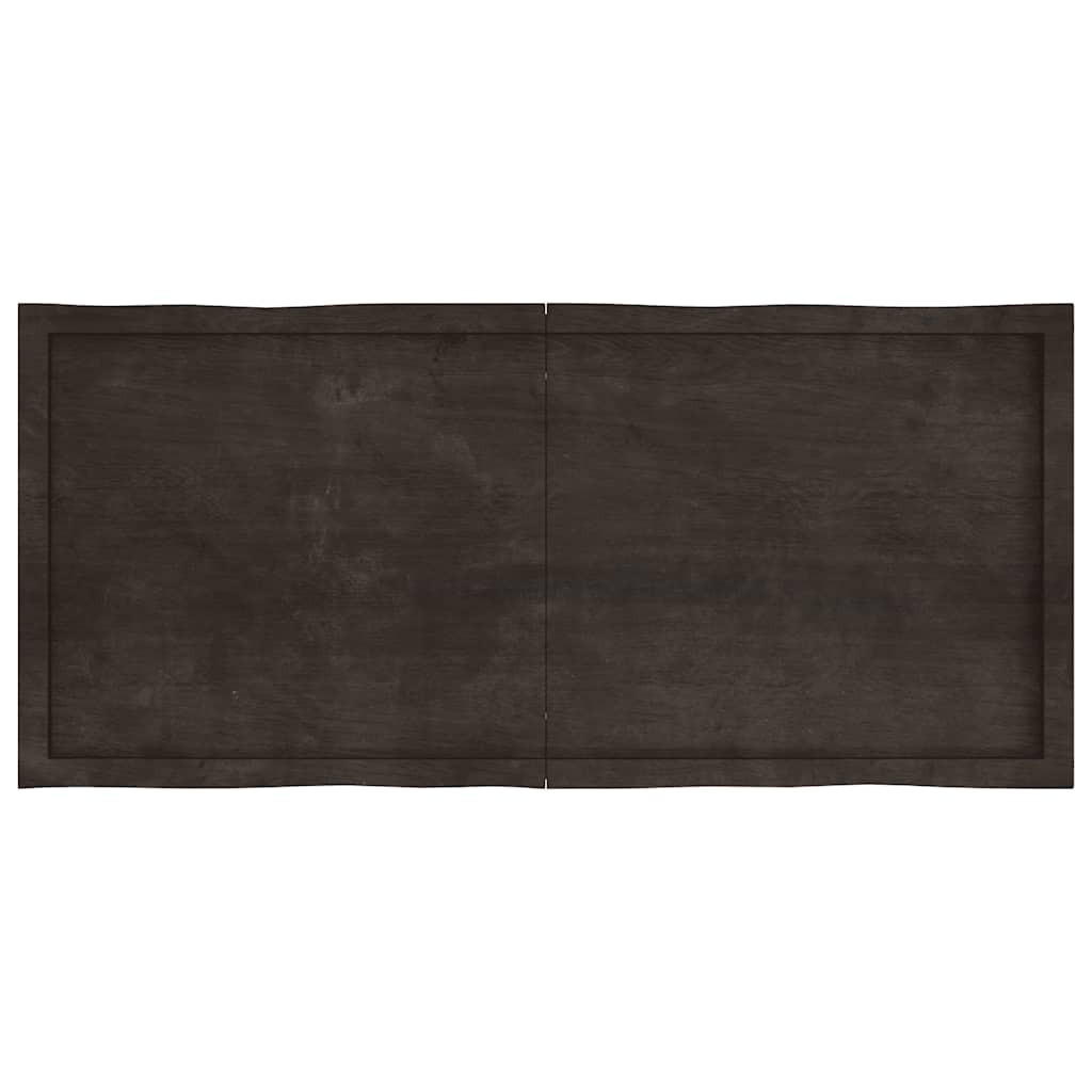 Stalviršis, tamsiai ruda, 140x60x(2-6) cm, medienos masyvas
