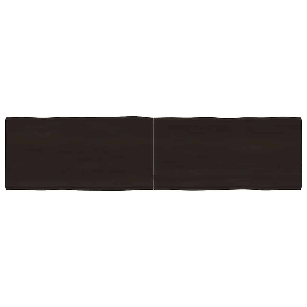 Stalviršis, tamsiai ruda, 160x40x(2-4) cm, medienos masyvas