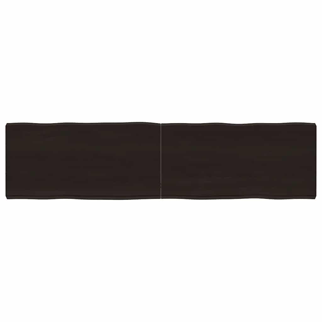 Stalviršis, tamsiai ruda, 160x40x(2-6) cm, medienos masyvas