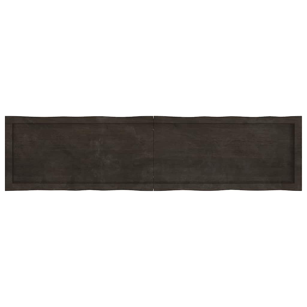 Stalviršis, tamsiai ruda, 160x40x(2-6) cm, medienos masyvas