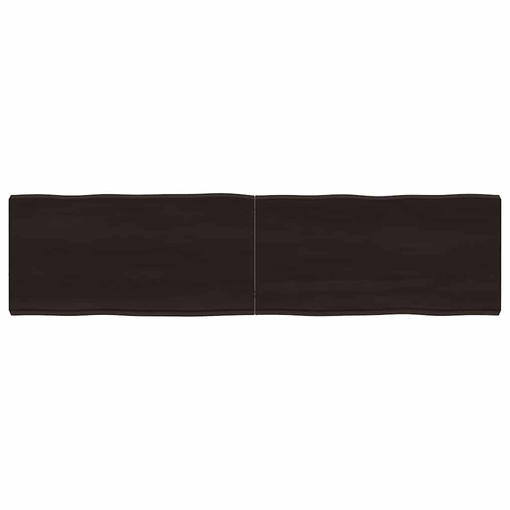 Virsma, tumši brūna, 160x40x(2-6) cm, masīvkoks