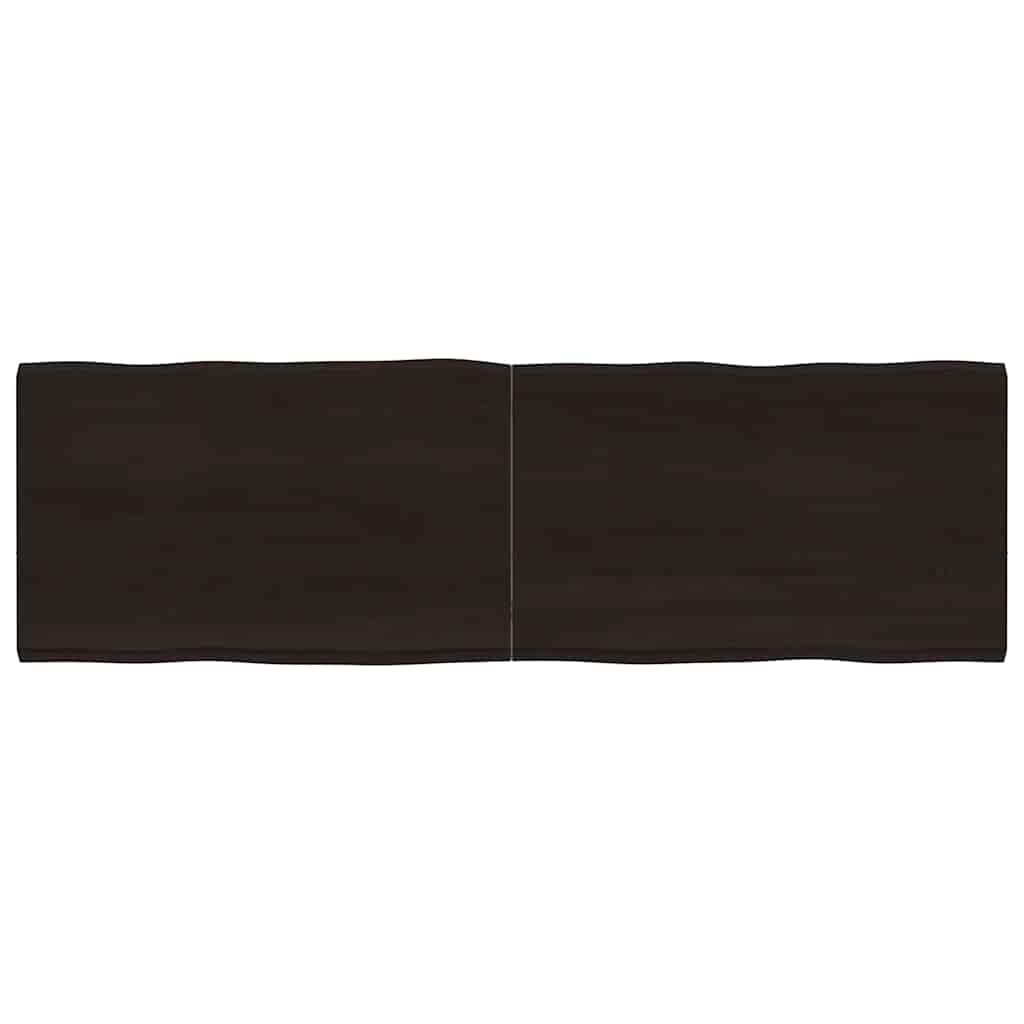 Stalviršis, tamsiai ruda, 160x50x(2-4) cm, medienos masyvas